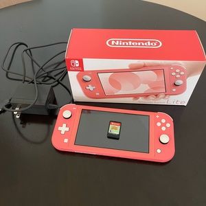Nintendo Switch Lite Pink with Animal Crossing Game